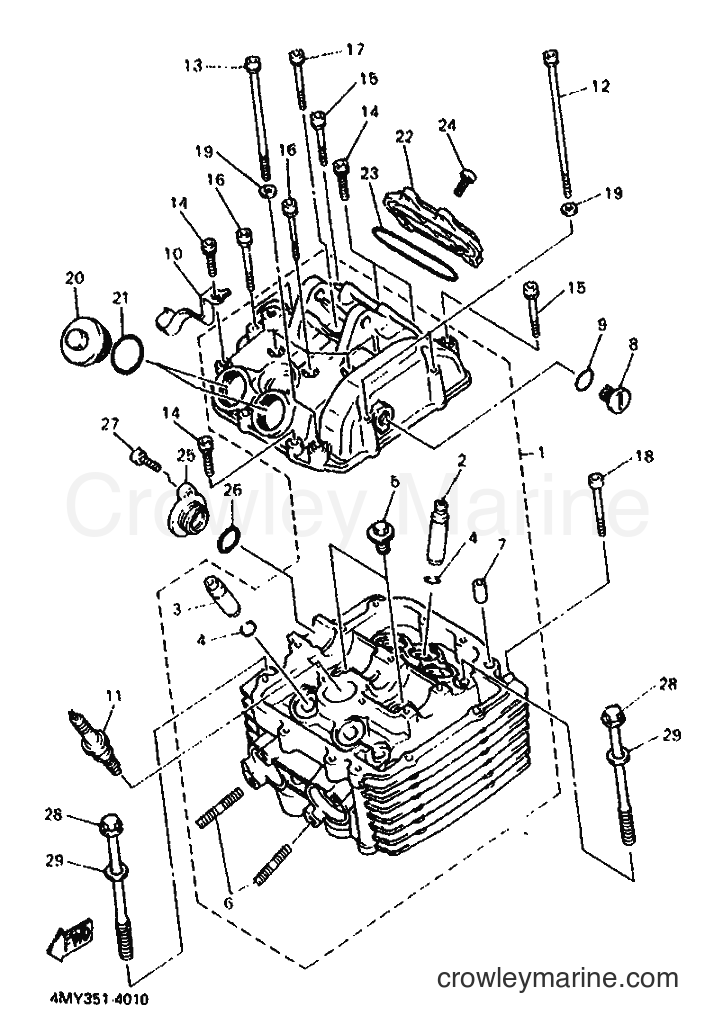 1996 Dirt Bike XTZ660 - XTZ660 (4MY3) [090] - CYLINDER HEAD