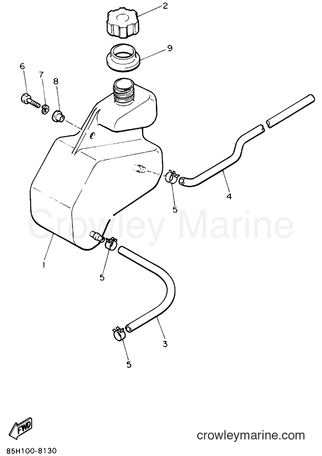 1989 Snowmobile SV80 - SV80 (85X1) [010] - OIL TANK