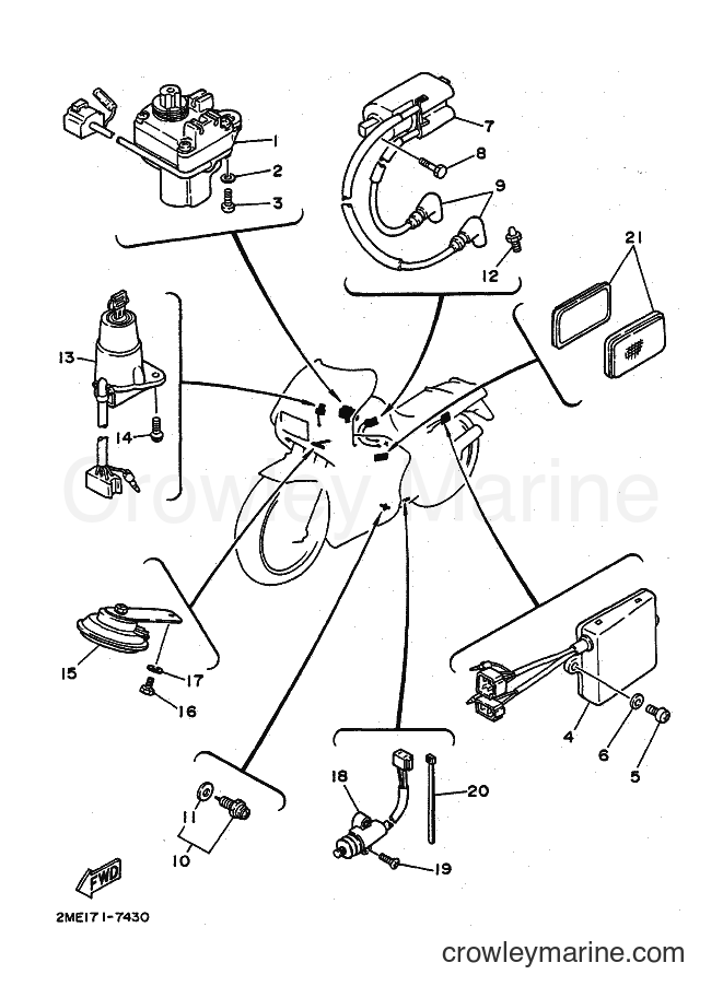 Yamaha Motors TZR250 (2ME0) [010] - ELECTRICAL 2