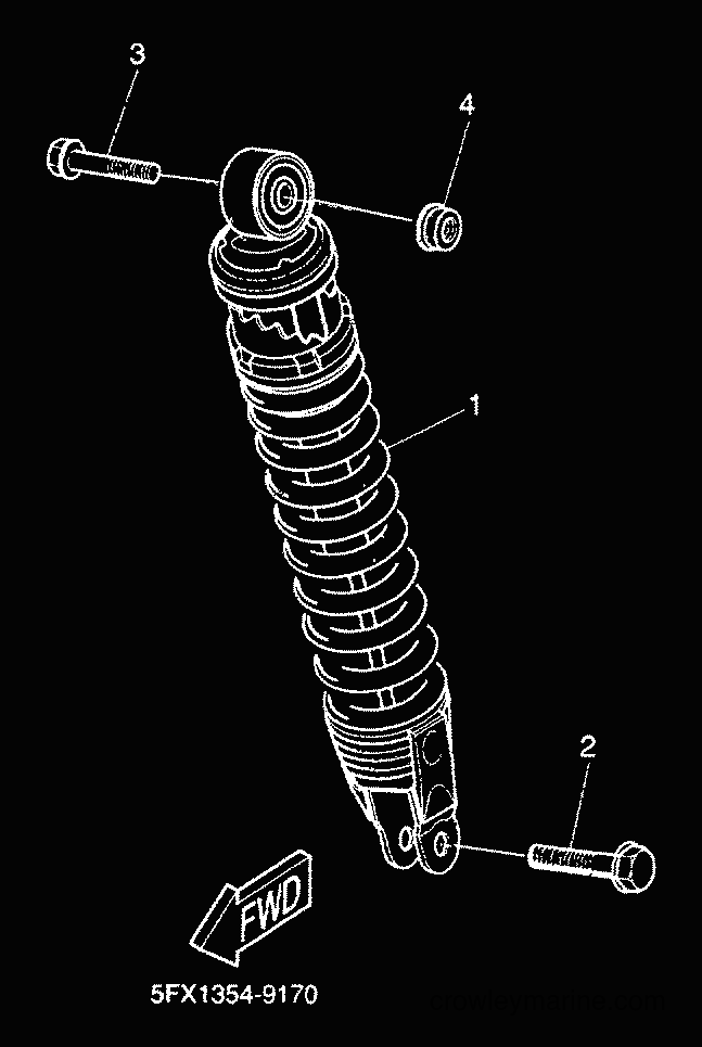 2000 Scooter CW50RS - CW50RS (5FXE) [010] - REAR SUSPENSION