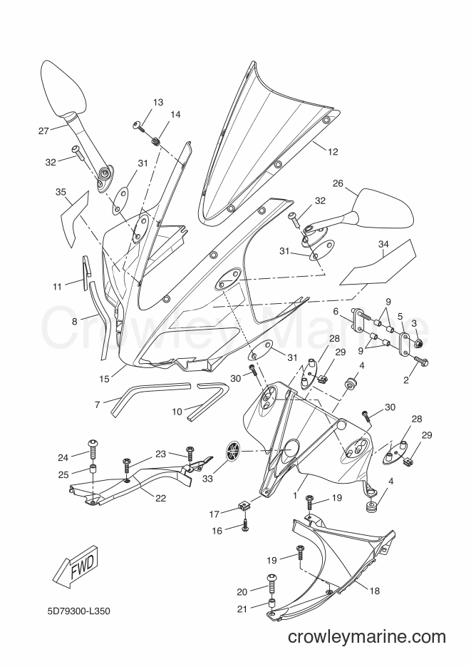 Yamaha Motors YZF-R125 (5D79) [040] - COWLING 2