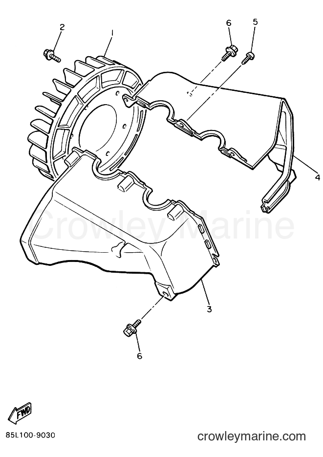 1995 Snowmobile CS340E - CS340E (8BE2) [020] - AIR SHROUD & FAN