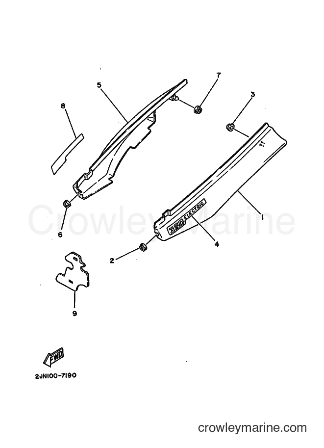 Yamaha Motors BW350 (2JN0) [020] - SIDE COVER