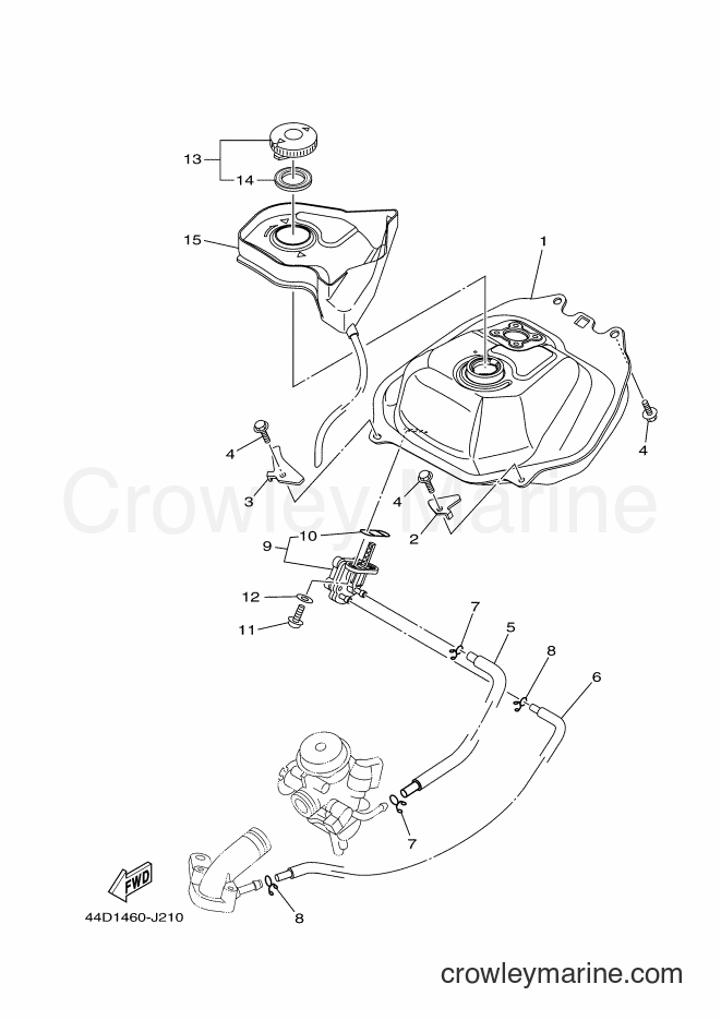 2012 Scooter AL125C - AL125C (44S2) [010] - FUEL TANK