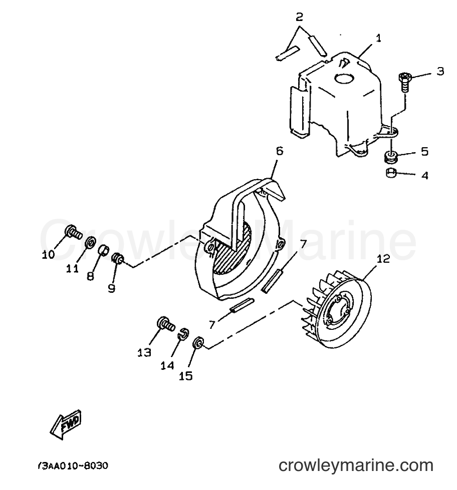 1994 Scooter CW50 - CW50 (3WV4) [999] - AIR SHROUD & FAN