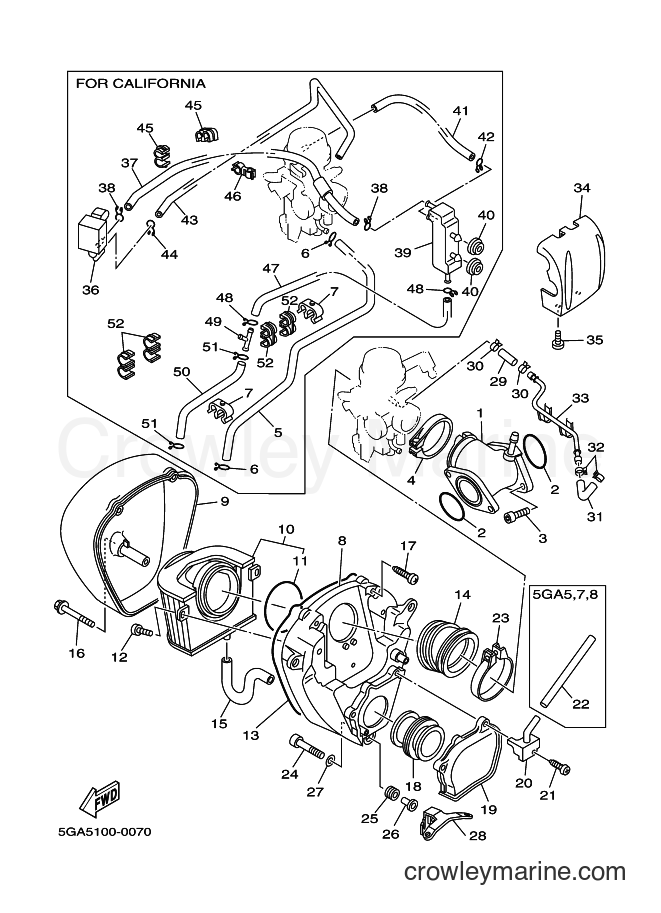 2000 Cruiser XV1600AT - XV1600AT (5GA7) [020] - INTAKE