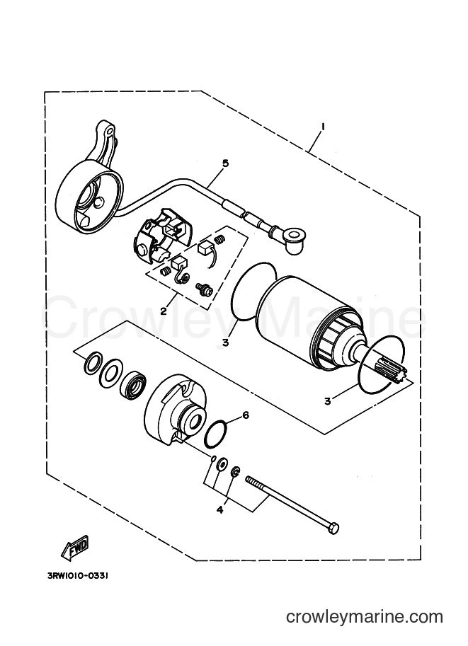 1995 Dirt Bike XT225 - XT225 (4BEC) [010] - STARTING MOTOR