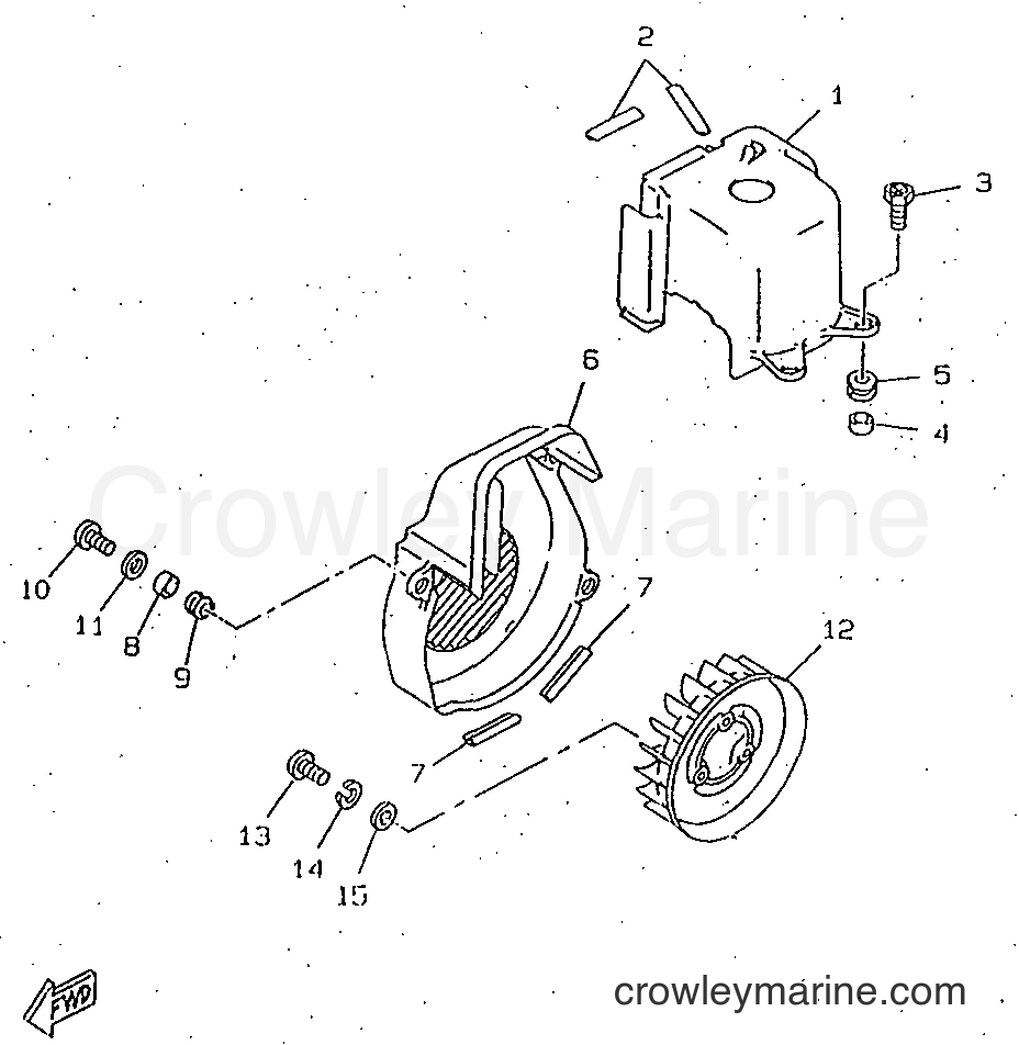 1998 Scooter CW50RSP - CW50RSP (4WL6) [010] - AIR SHROUD & FAN