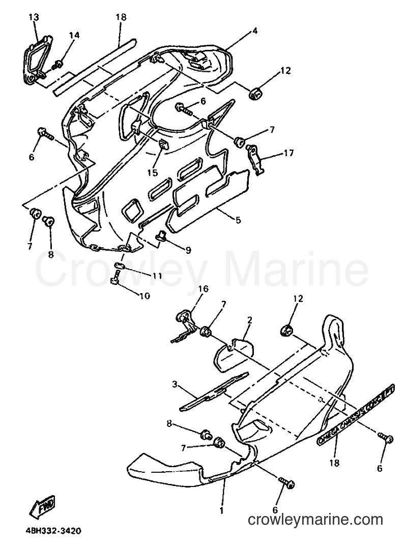 Yamaha Motors GTS1000A (4FV2) [010] - COWLING 3