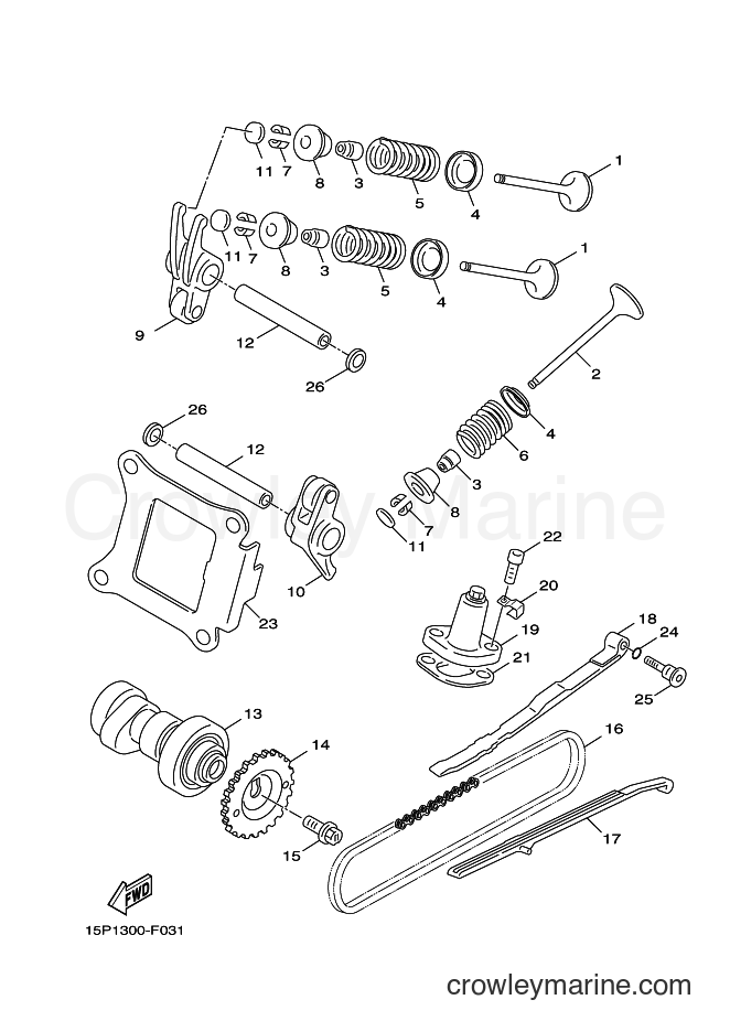 Yamaha Motors YW50F (1CD4) [010] - VALVE