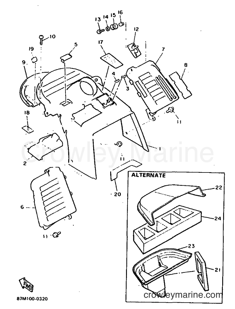 1990 Snowmobile EX570H - EX570H (87X1) [999] - INSTRUMENT PANEL