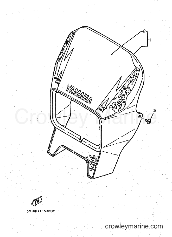 Yamaha Motors DT200R (3MH5) [010] - COWLING 1