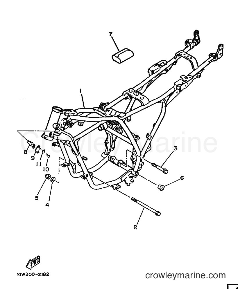 Yamaha Motors RD125LC (1GL) [999] - FRAME