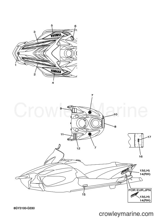 2008 Snowmobile RX10MSA - RX10MSA (8GY4) [010] - EMBLEM