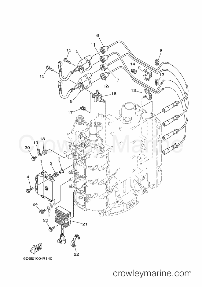Yamaha Motors F75A (6D6E) [040] - ELECTRICAL 1
