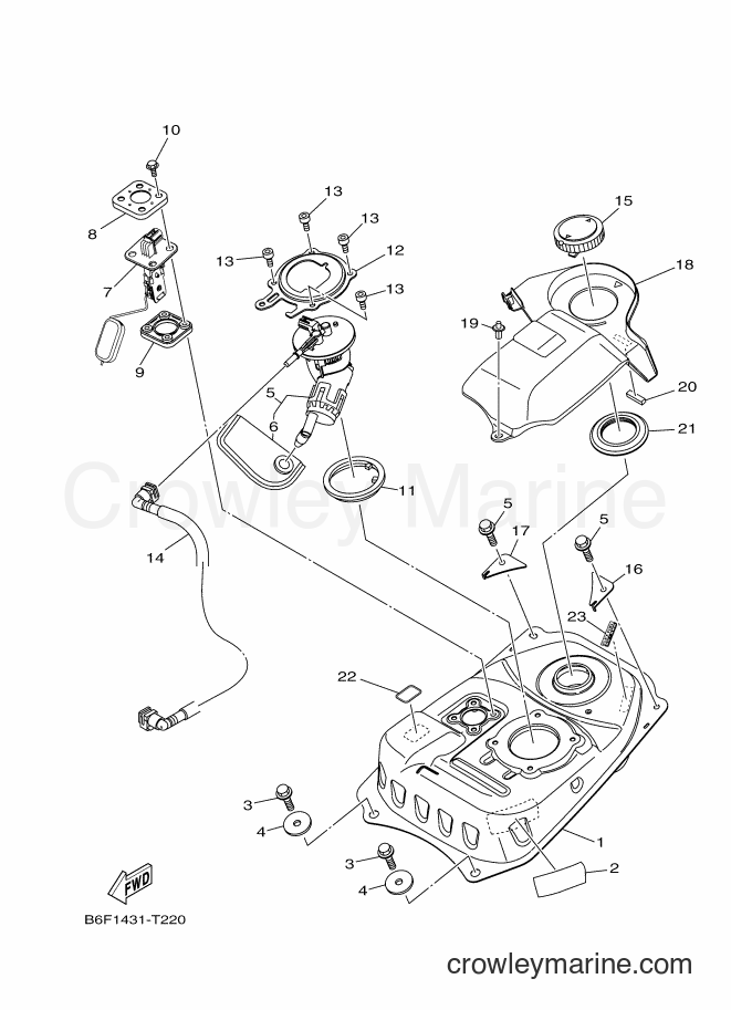 2018 Scooter T115FL-5 - T115FL-5 (B6F4) [010] - FUEL TANK