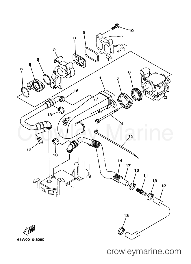 Yamaha Motors T25TLR (68U) [030] - INTAKE