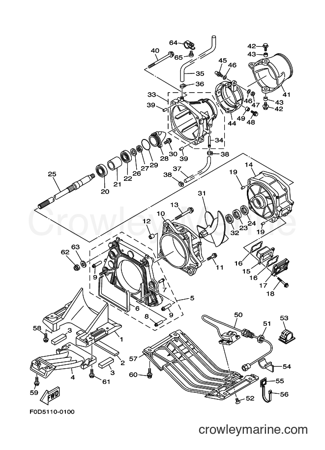 Yamaha Motors JET FOR XA1200Y (66V2) [020] - JET UNIT 1