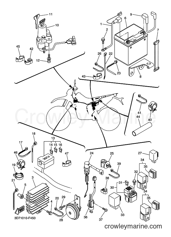 2010 Dirt Bike WR250X - WR250X (3D76) [010] - ELECTRICAL 2