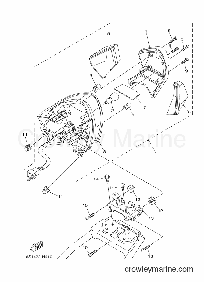 2009 Scooter T110LE - T110LE (16S2) [010] - TAILLIGHT
