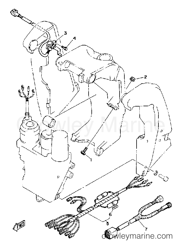 Yamaha Motors 250TURQ - BRACKET 2