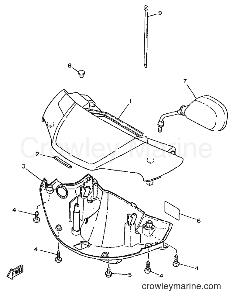 1995 Scooter YA50F - YA50F (4SN1) [999] - COWLING 1