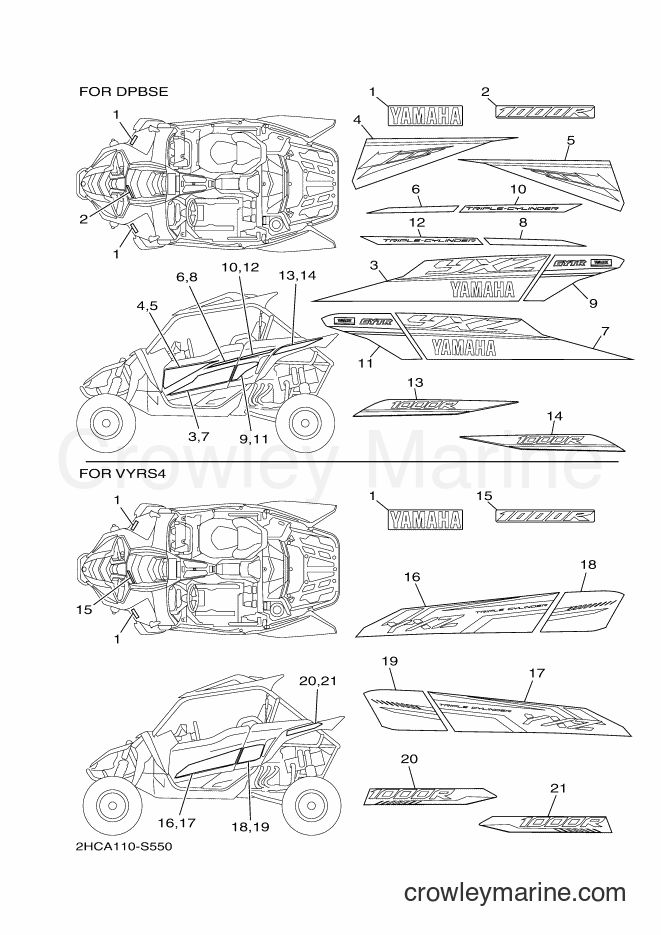 2017 ATV YXZ1000E - YXZ1000E (2HCC) [010] - GRAPHICS