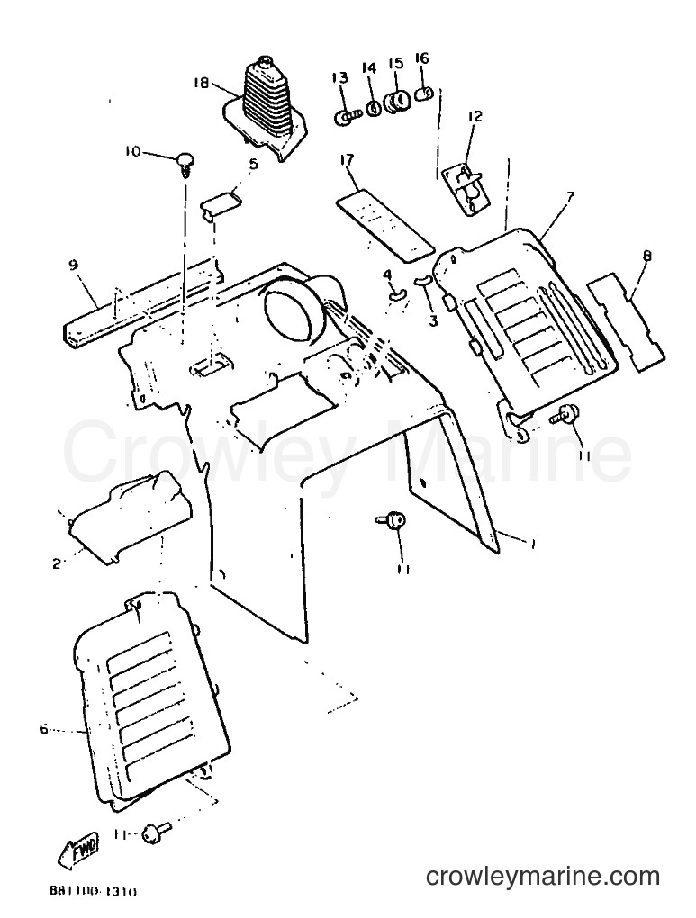 1991 Snowmobile VT480 - VT480 (88T1) [020] - INSTRUMENT PANEL