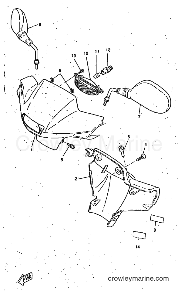 1997 Scooter CW50RS - CW50RS (4VB3) [999] - COWLING 1