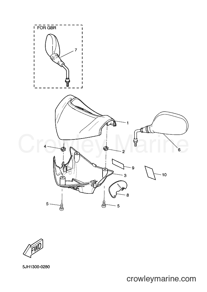 2002 Scooter EW50 - EW50 (5JH5) [040] - COWLING 1