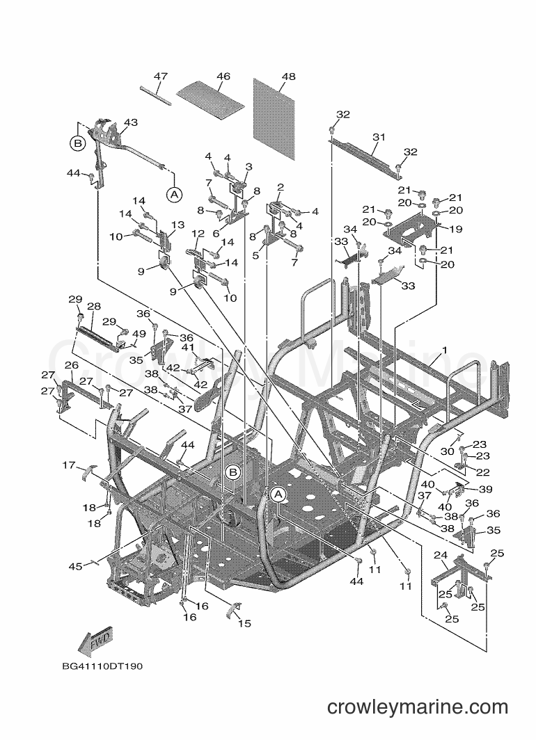 Yamaha Motors YXF850E (BG4E) [010] - FRAME