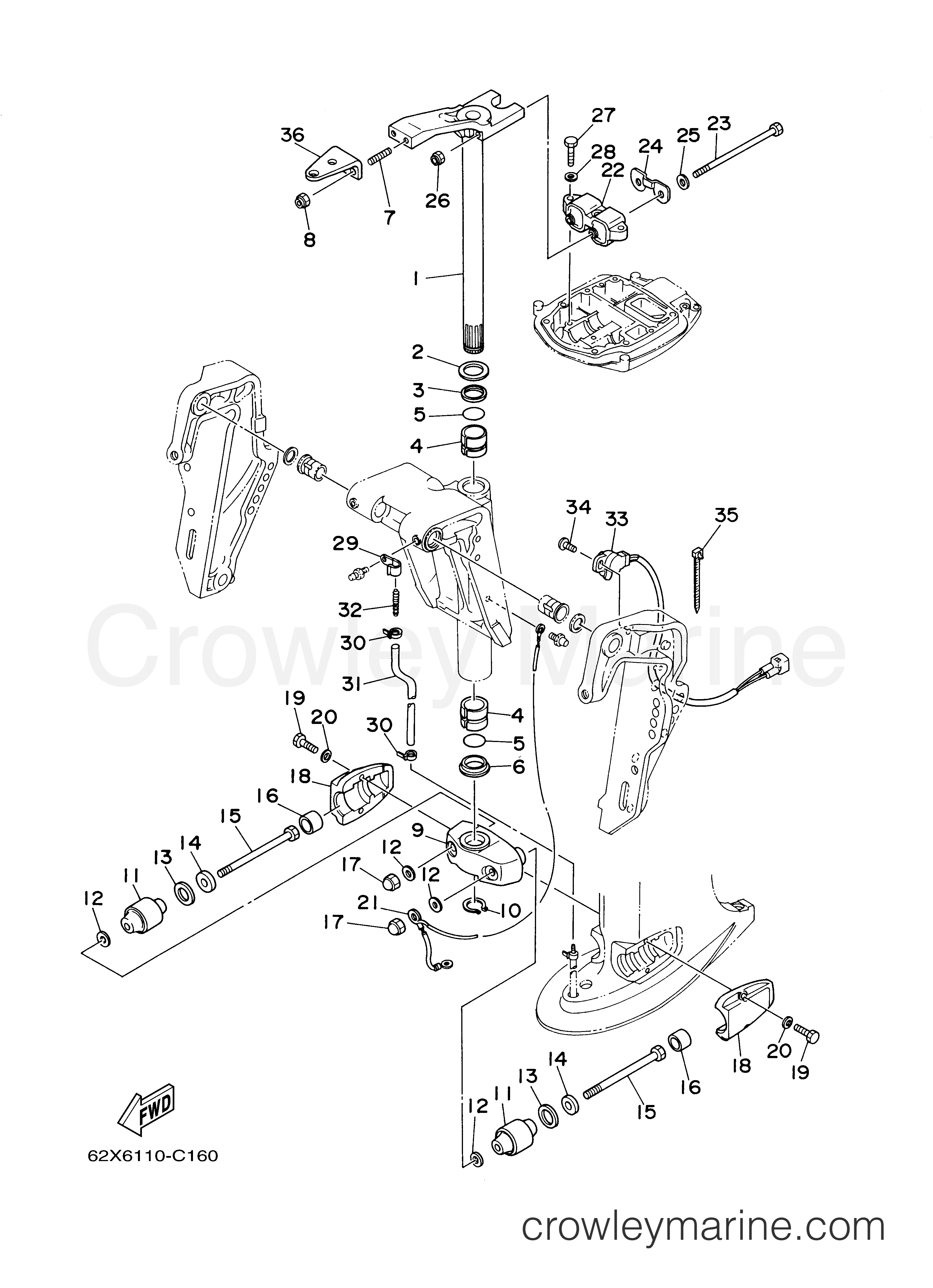 Yamaha Motors 40TLRC - BRACKET 2