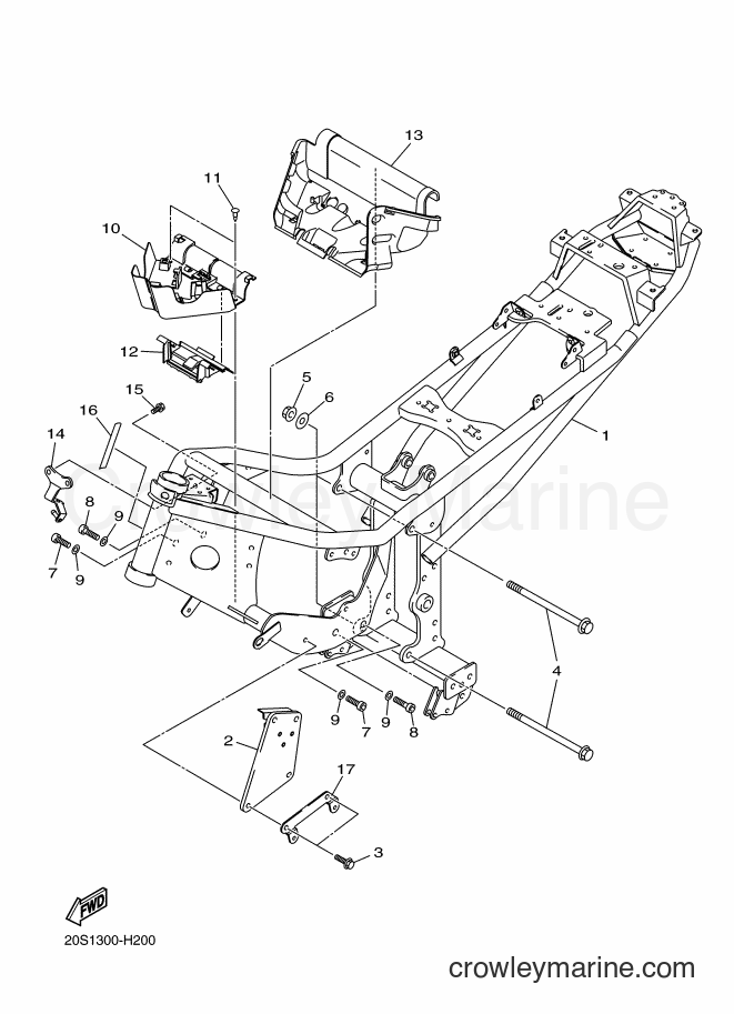 2009 Street Bike XJ6N - XJ6N (20S1) [010] - FRAME