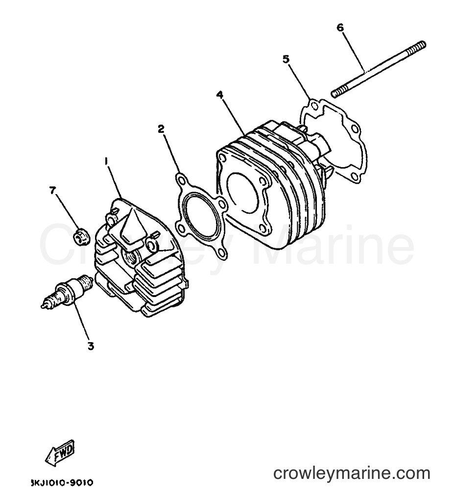 1993 Scooter YE50 - YE50 (4FW2) [999] - CYLINDER