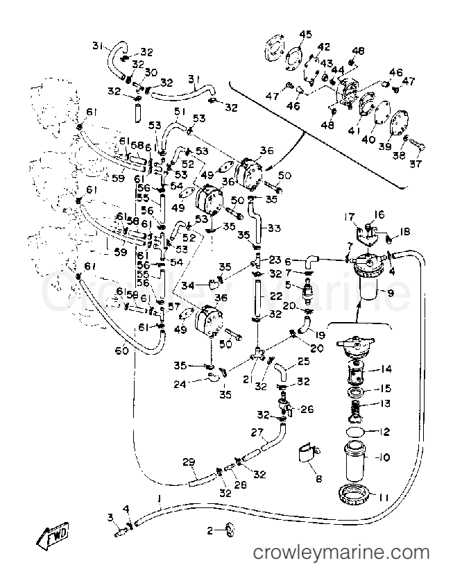 Yamaha Motors 250TURQ - FUEL SYSTEM 1