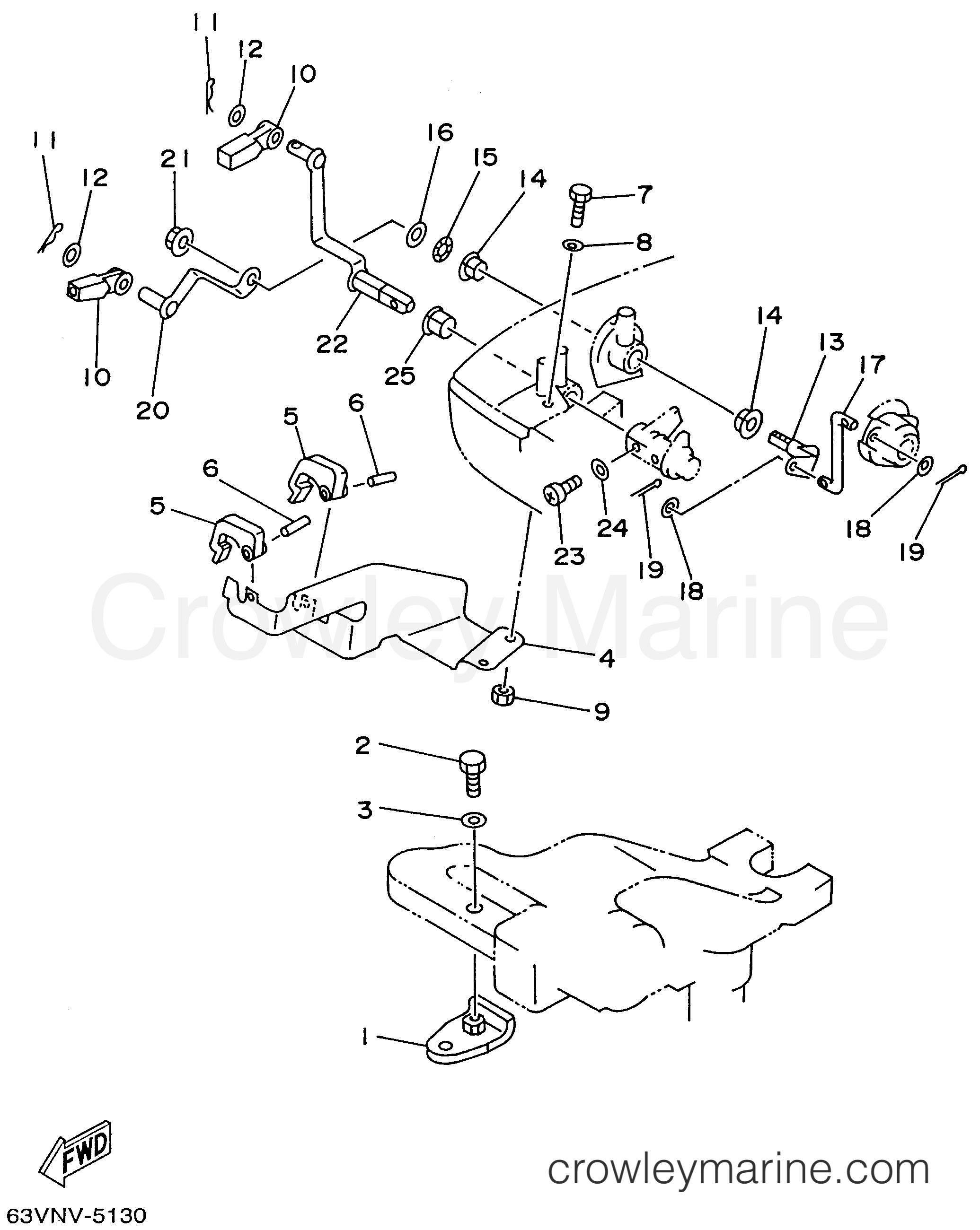 Yamaha Motors 15ELHU - CONTROL 2 (ER)