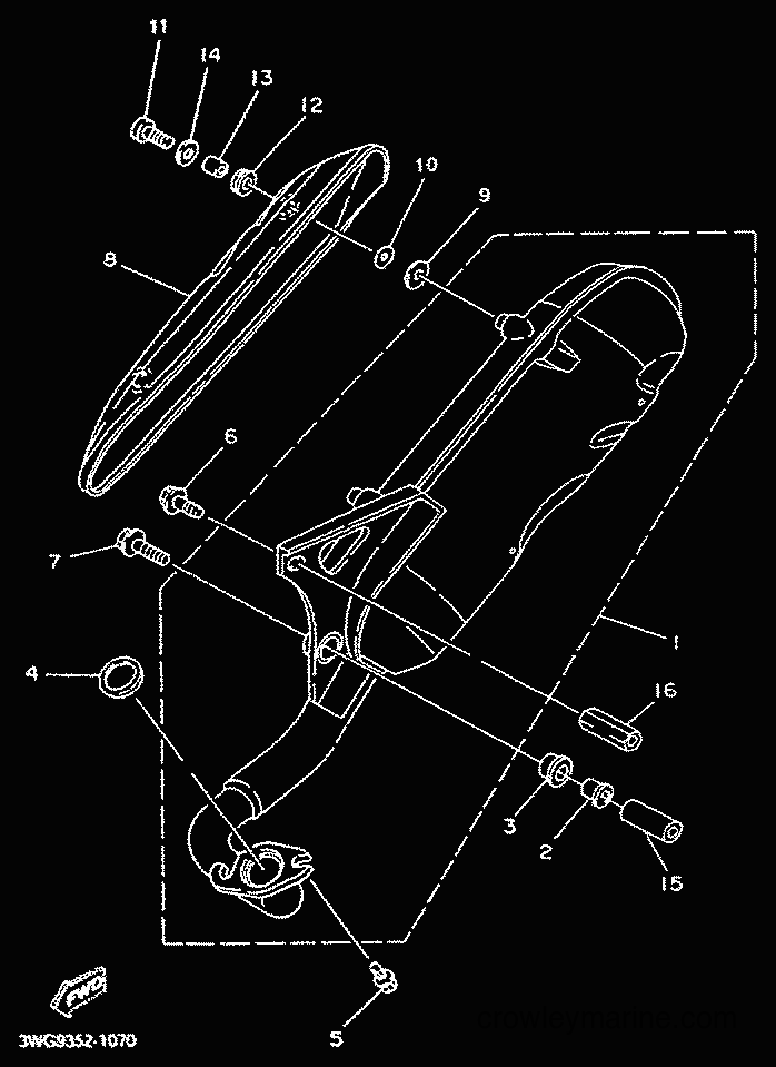 2001 Scooter CY50R - CY50R (3WG9) [010] - TUBO DE ESCAPE