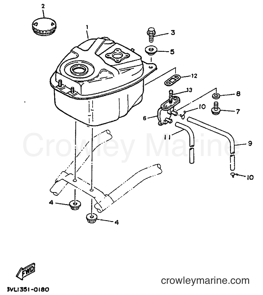 1992 Scooter CW50 - CW50 (4BY2) [999] - FUEL TANK