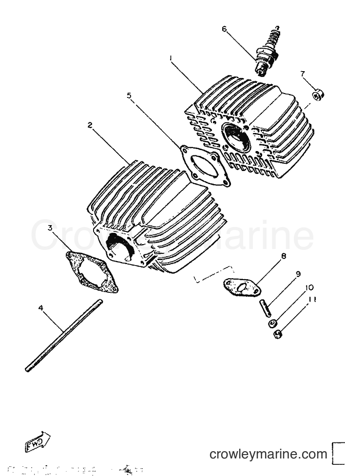 1986 Scooter ME50 - ME50 (1TM) [999] - CYLINDER & CRANKCASE