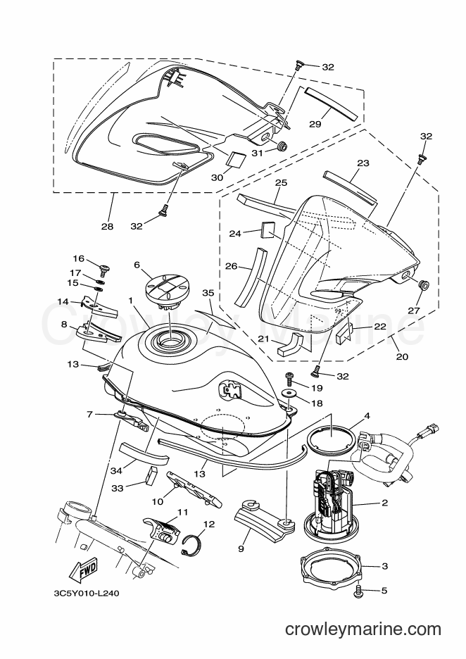 2012 Dirt Bike XT250 - XT250 (3C5Y) [010] - FUEL TANK