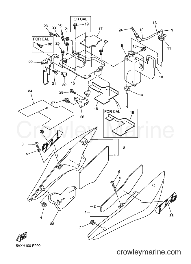 2006 Street Bike FZ6-S - FZ6-S (5VXK) [010] - SIDE COVER
