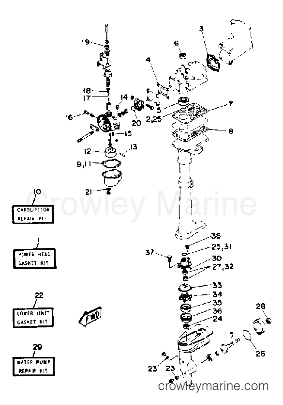 Yamaha Motors 2MSHR - REPAIR KIT