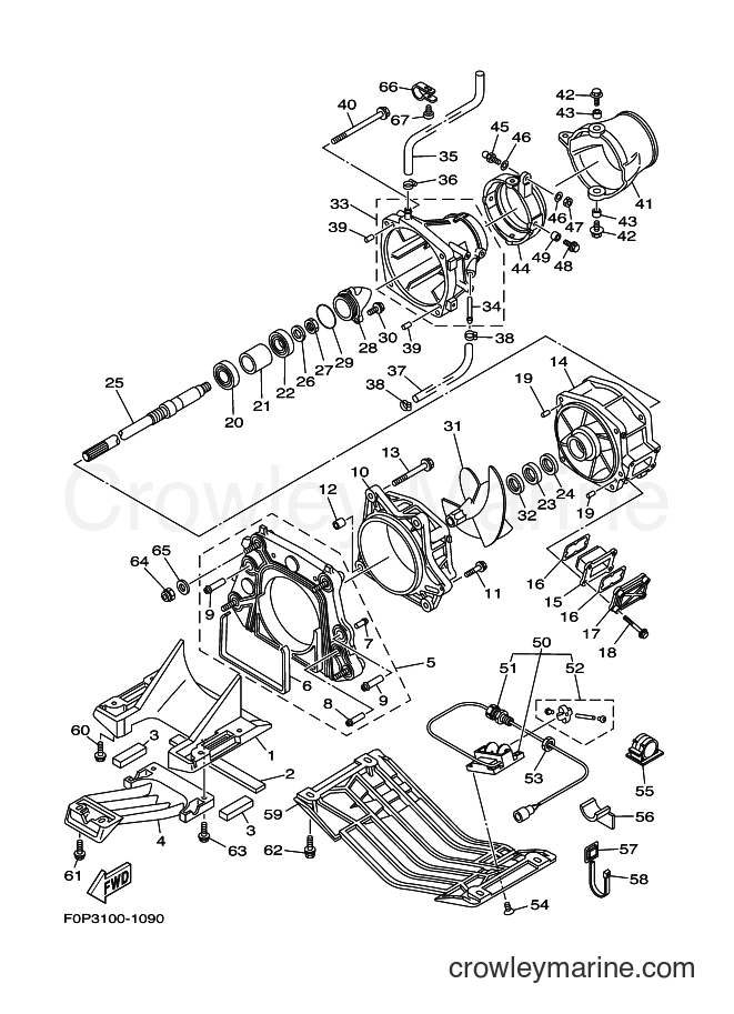 Yamaha Motors WAVERUNNER X (F0P3) [020] - JET UNIT 1