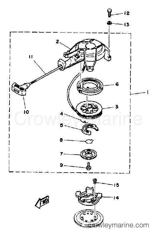 Yamaha Motors 2MSHP - MANUAL STARTER