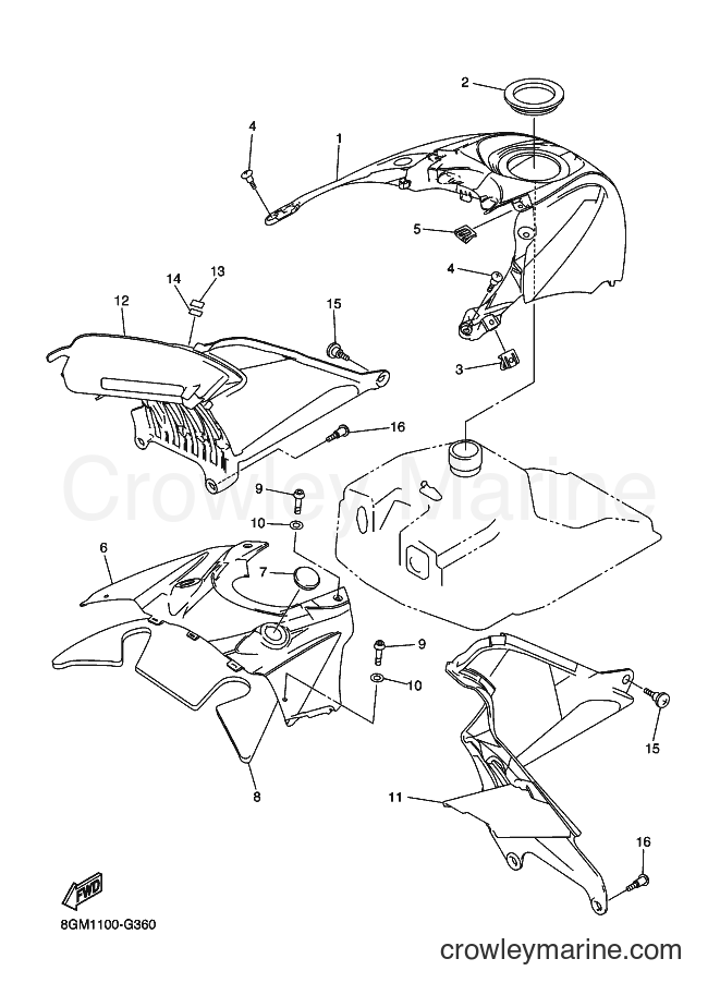 2008 Snowmobile RS10ST - RS10ST (8HD2) [010] - INSTRUMENT PANEL