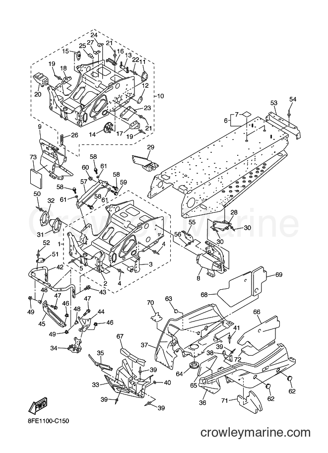 Yamaha Motors SXV70SP (8FE1) [020] - FRAME