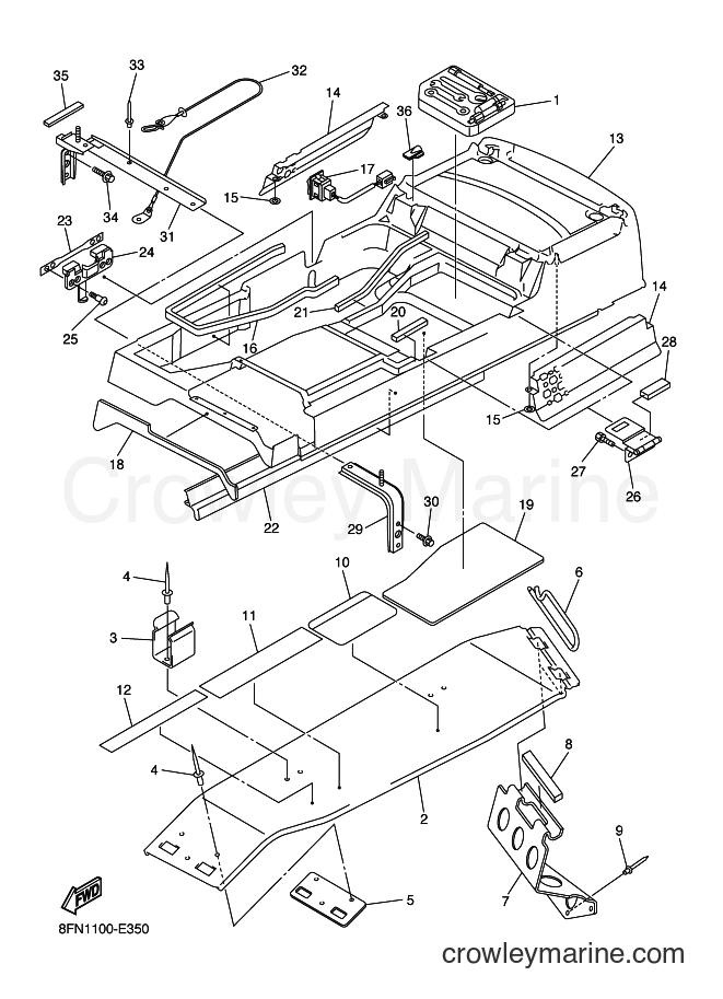 2007 Snowmobile VK10D - VK10D (8GS2) [010] - GUARD & LUGGAGE BOX