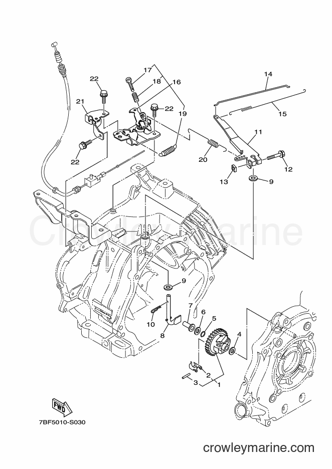 Yamaha Motors YT1380 (7BE3) [010] - GOVERNOR