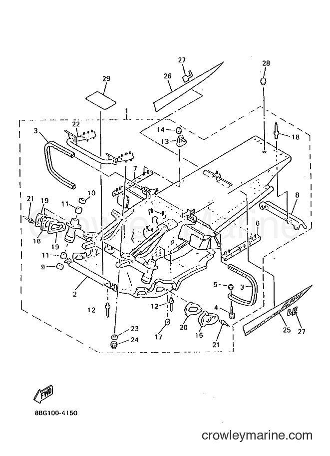 Yamaha Motors PZ480E (8BG1) [010] - FRAME