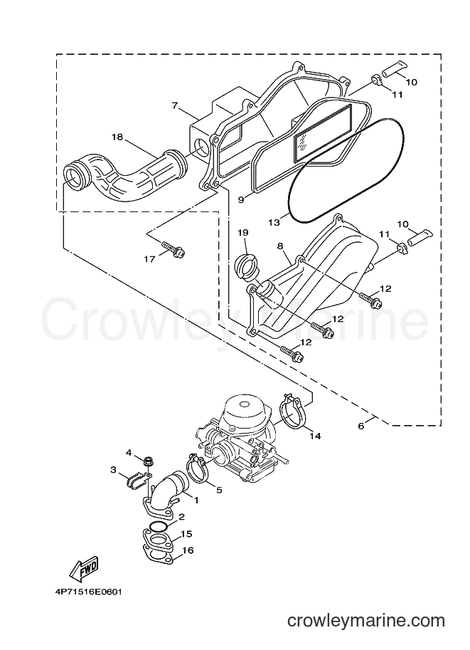 Yamaha Motors XC125E (4P71) [010] - INTAKE